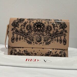 Red Valentino Rubber Clutch / Wristlet
